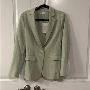 NWT Cicy Bell Green Tailored Blazer with Classic Lapels size M